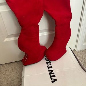 Sexy red boots